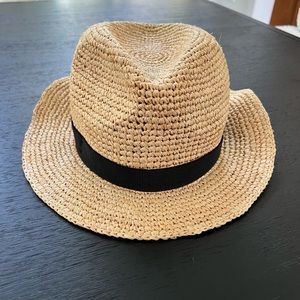 J.Crew packable straw hat NWT